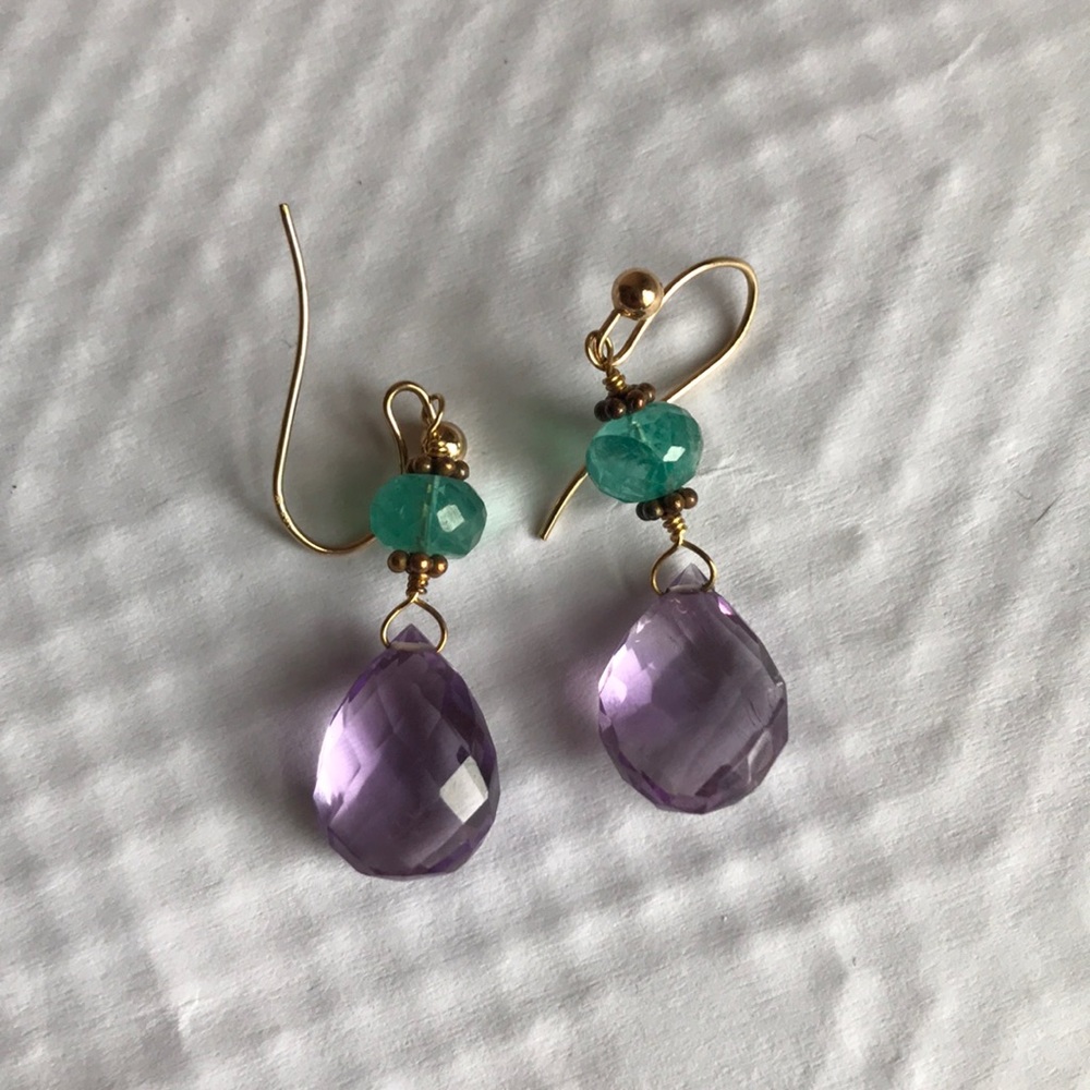 Nikki Bates earrings- Gold plated.